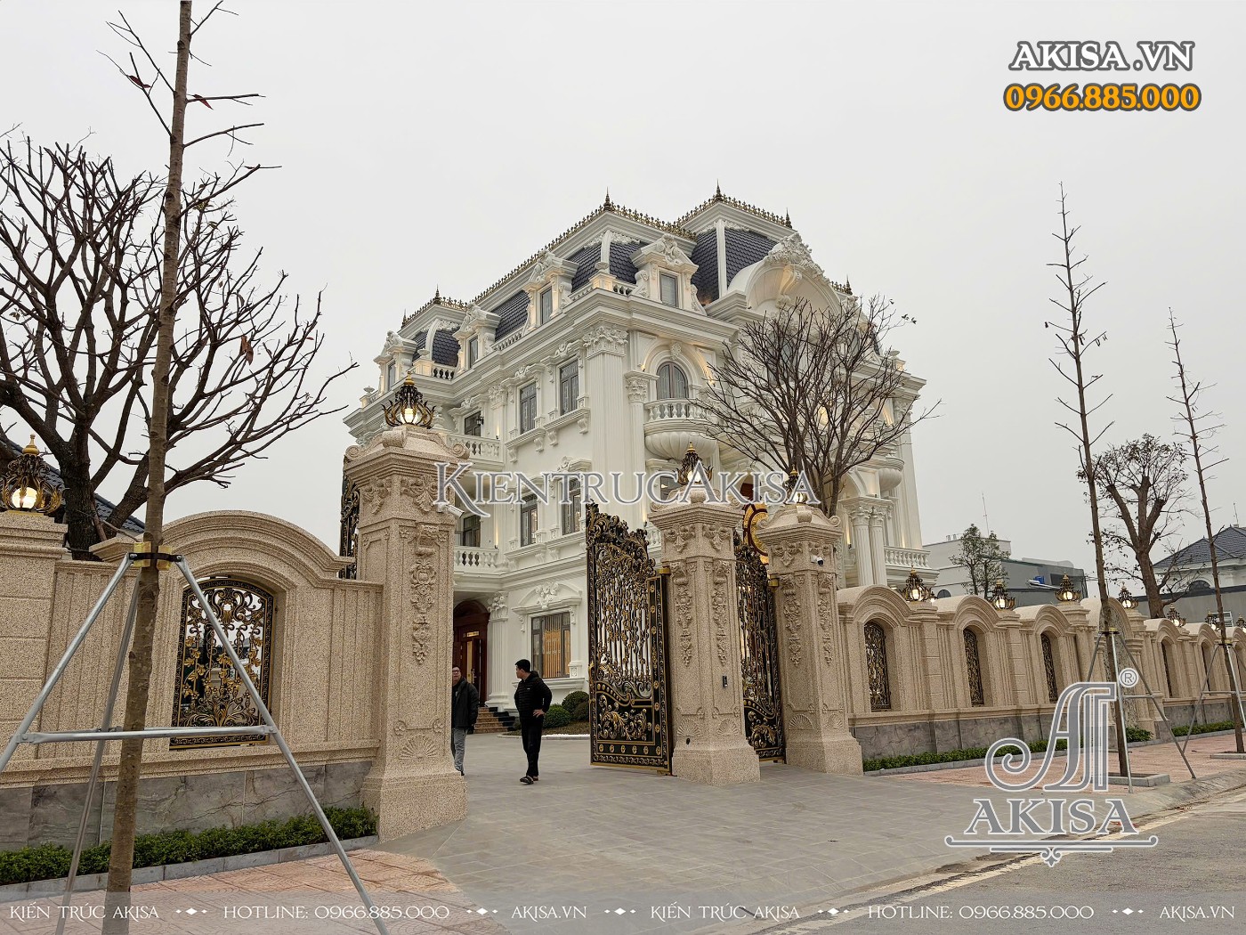 Hoàn thiện kiến trúc biệt thự 3 tầng tại Vĩnh Phúc (CĐT: ông Dũng) HT321069-KT