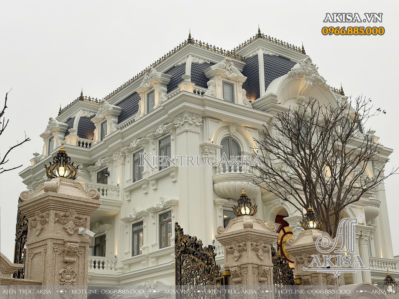 Hoàn thiện kiến trúc biệt thự 3 tầng tại Vĩnh Phúc (CĐT: ông Dũng) HT321069-KT