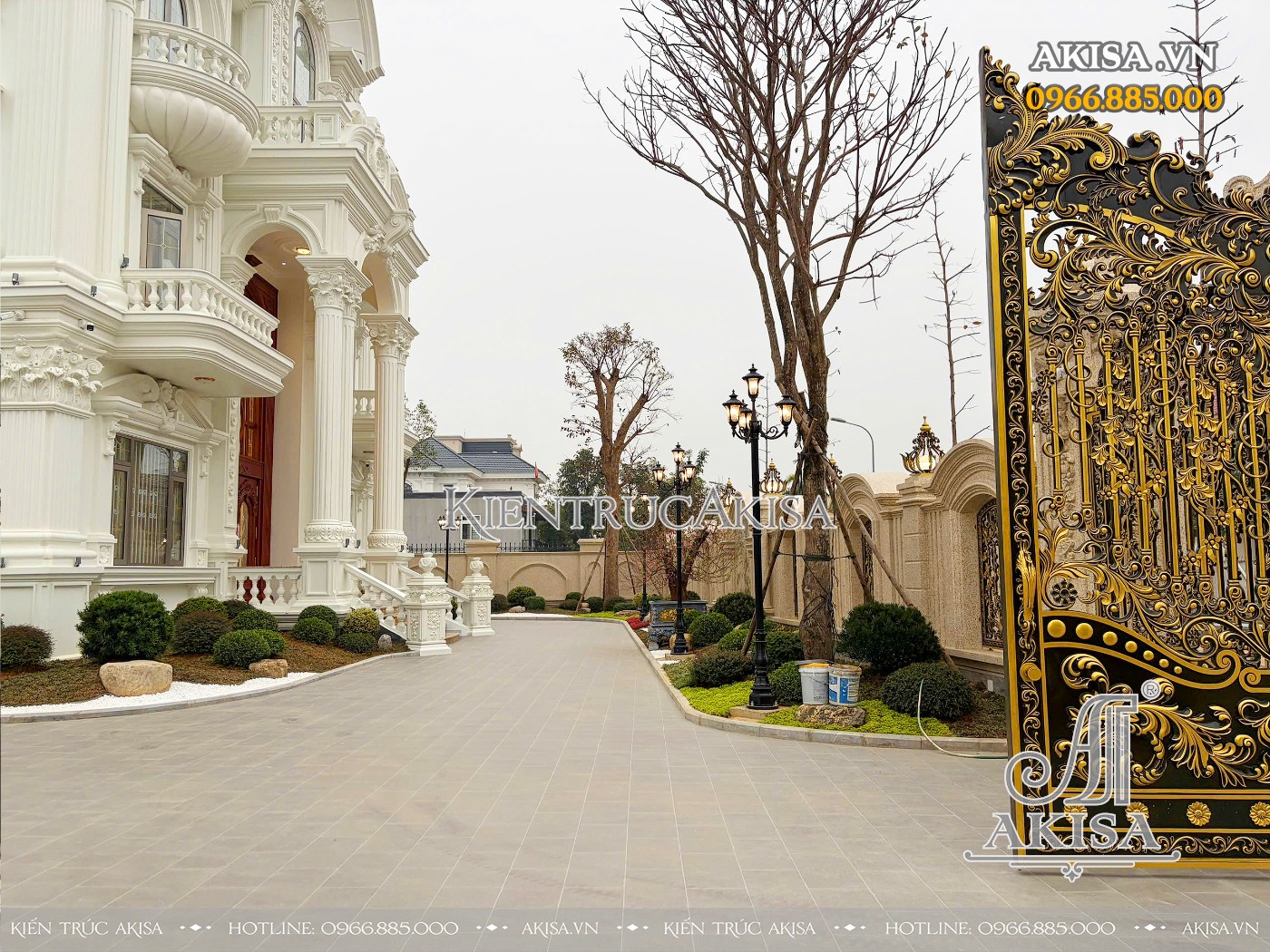 Hoàn thiện kiến trúc biệt thự 3 tầng tại Vĩnh Phúc (CĐT: ông Dũng) HT321069-KT