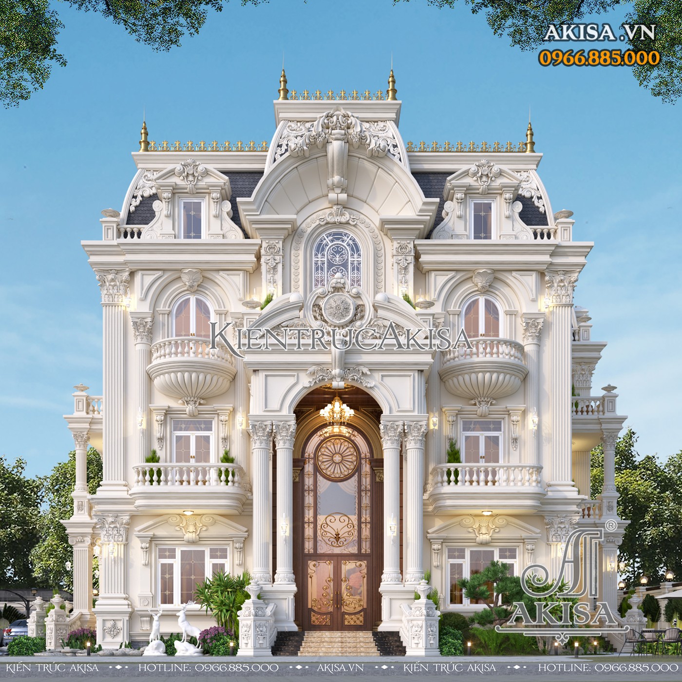 Hoàn thiện kiến trúc biệt thự 3 tầng tại Vĩnh Phúc (CĐT: ông Dũng) HT321069-KT