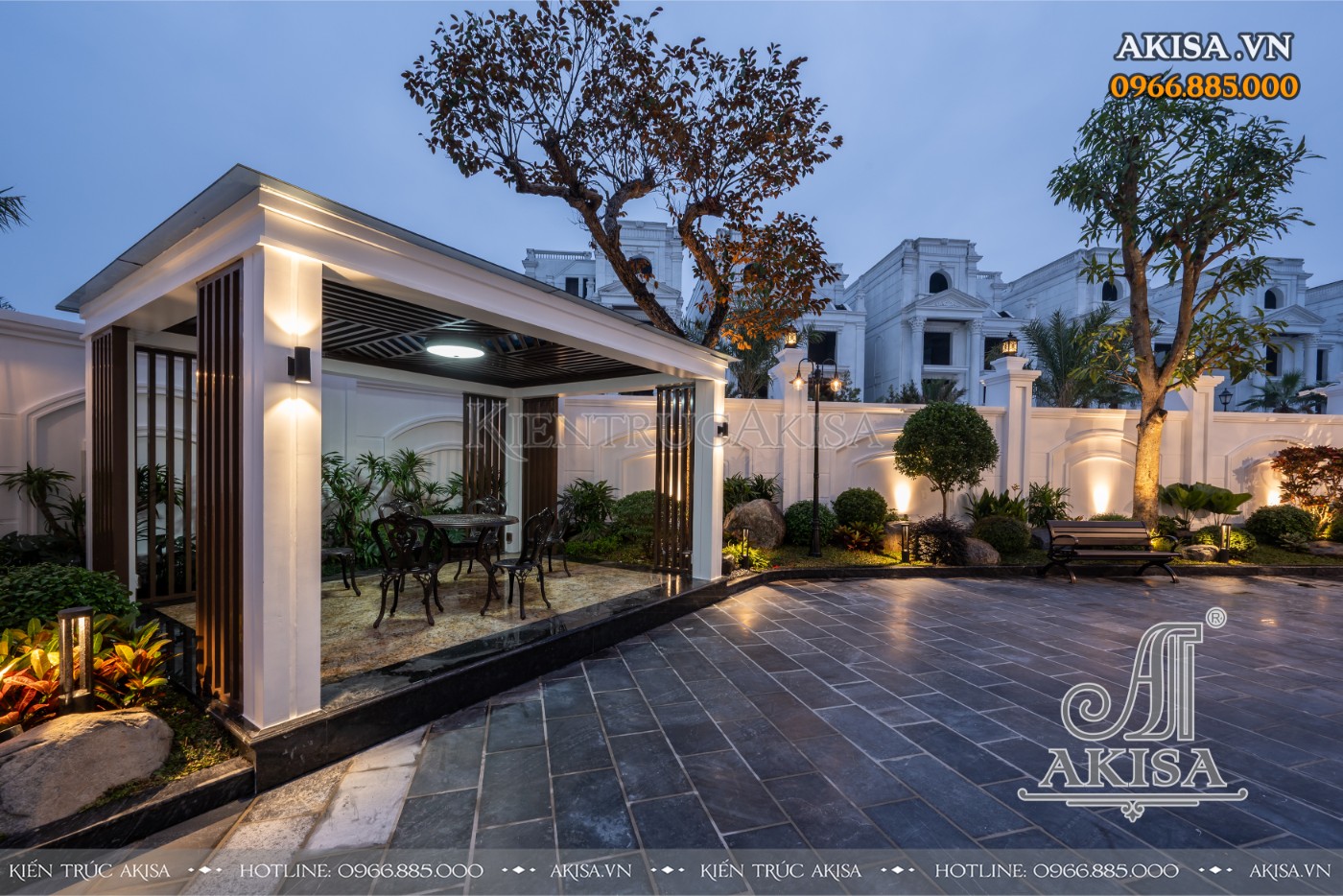 Hoàn thiện kiến trúc biệt thự liền kề (CĐT: bà Thu - Hà Nội) HT421150-KT