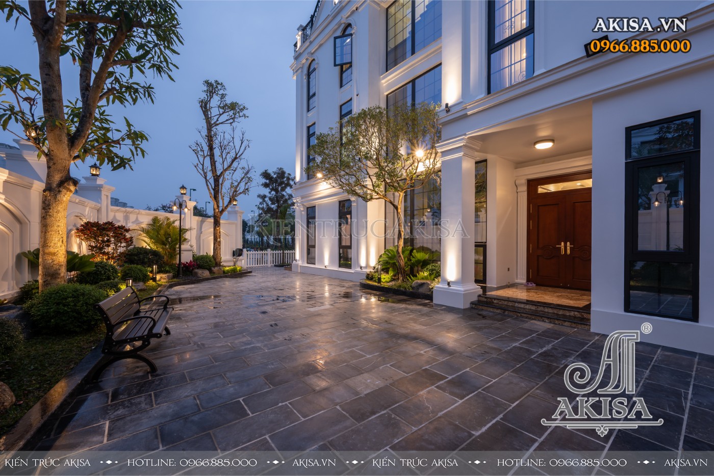 Hoàn thiện kiến trúc biệt thự liền kề (CĐT: bà Thu - Hà Nội) HT421150-KT