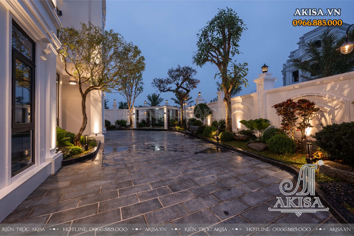 Hoàn thiện kiến trúc biệt thự liền kề (CĐT: bà Thu - Hà Nội) HT421150-KT