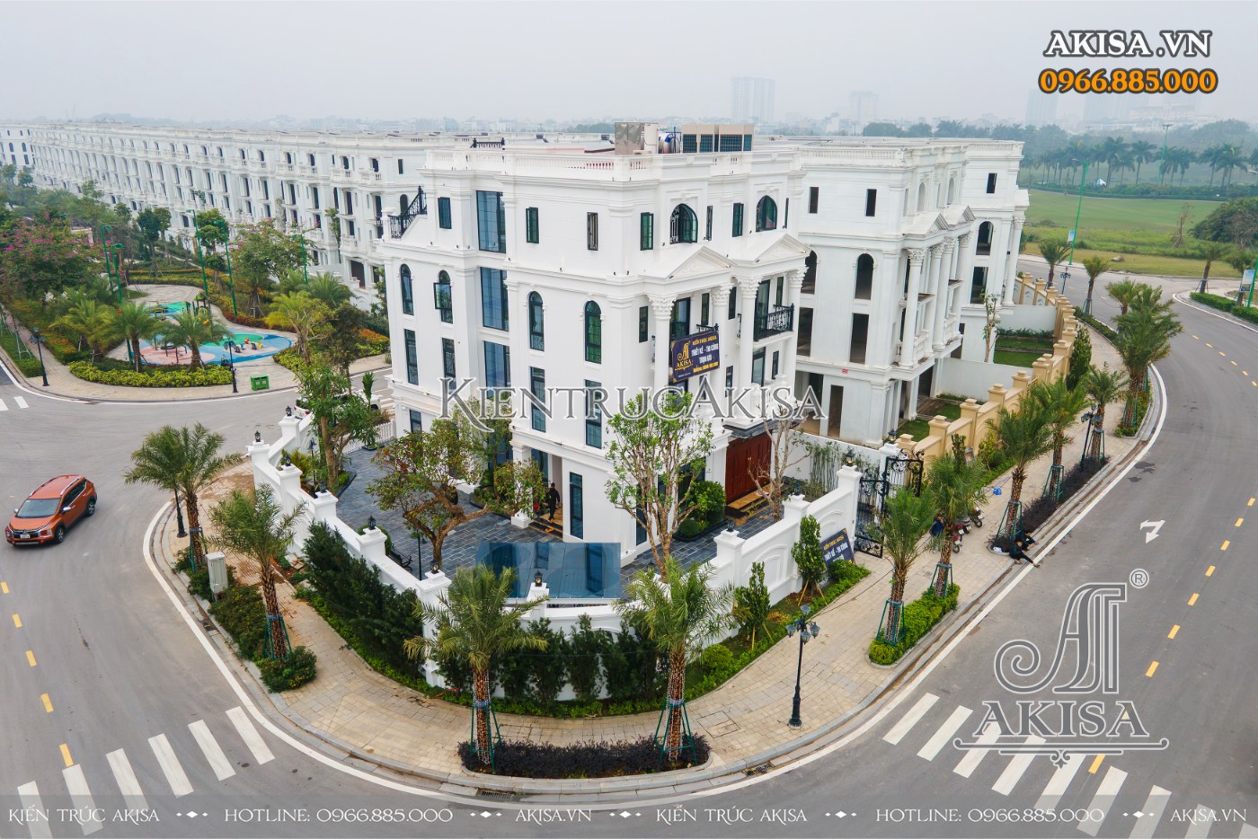 Hoàn thiện kiến trúc biệt thự liền kề (CĐT: bà Thu - Hà Nội) HT421150-KT