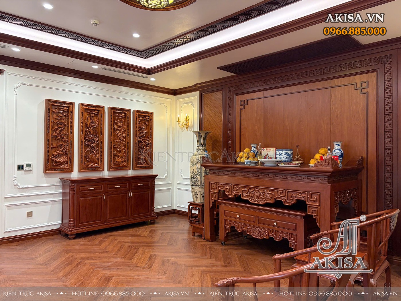 Hoàn thiện nội thất biệt thự 3 tầng tại Vĩnh Phúc (CĐT: ông Dũng) HT321069-NT