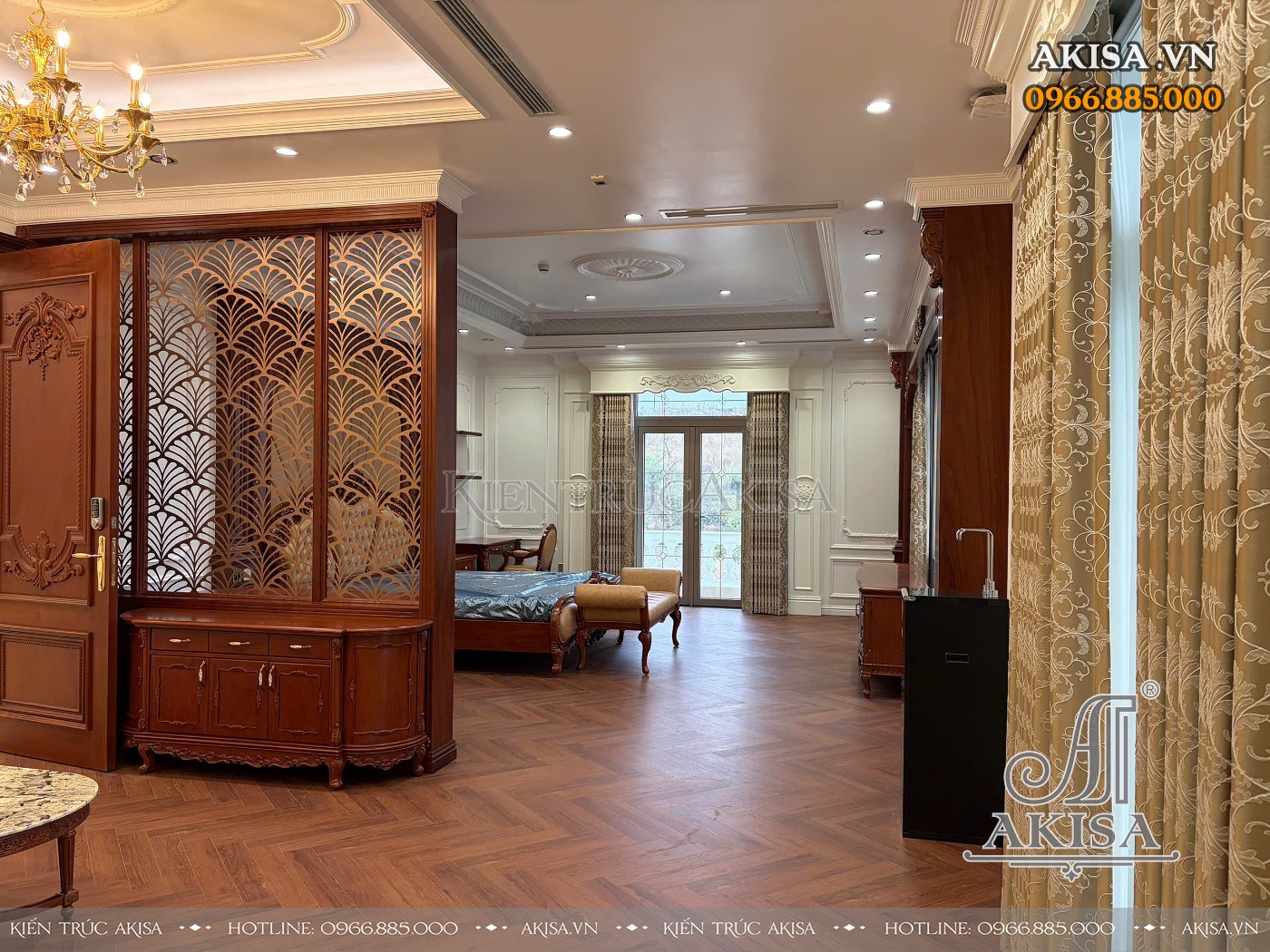 Hoàn thiện nội thất biệt thự 3 tầng tại Vĩnh Phúc (CĐT: ông Dũng) HT321069-NT