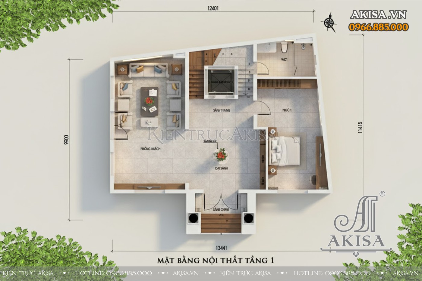 Biệt thự 4 tầng tân cổ điển (CĐT: bà Nữ - Bắc Ninh) BT421180