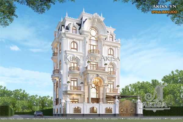 Biệt thự 4 tầng tân cổ điển (CĐT: bà Nữ - Bắc Ninh) BT421180