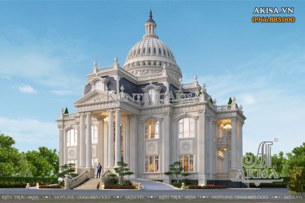 Thiết kế lâu đài Pháp 2 tầng (CĐT: ông Liêm - TP Hồ Chí Minh) LD221184