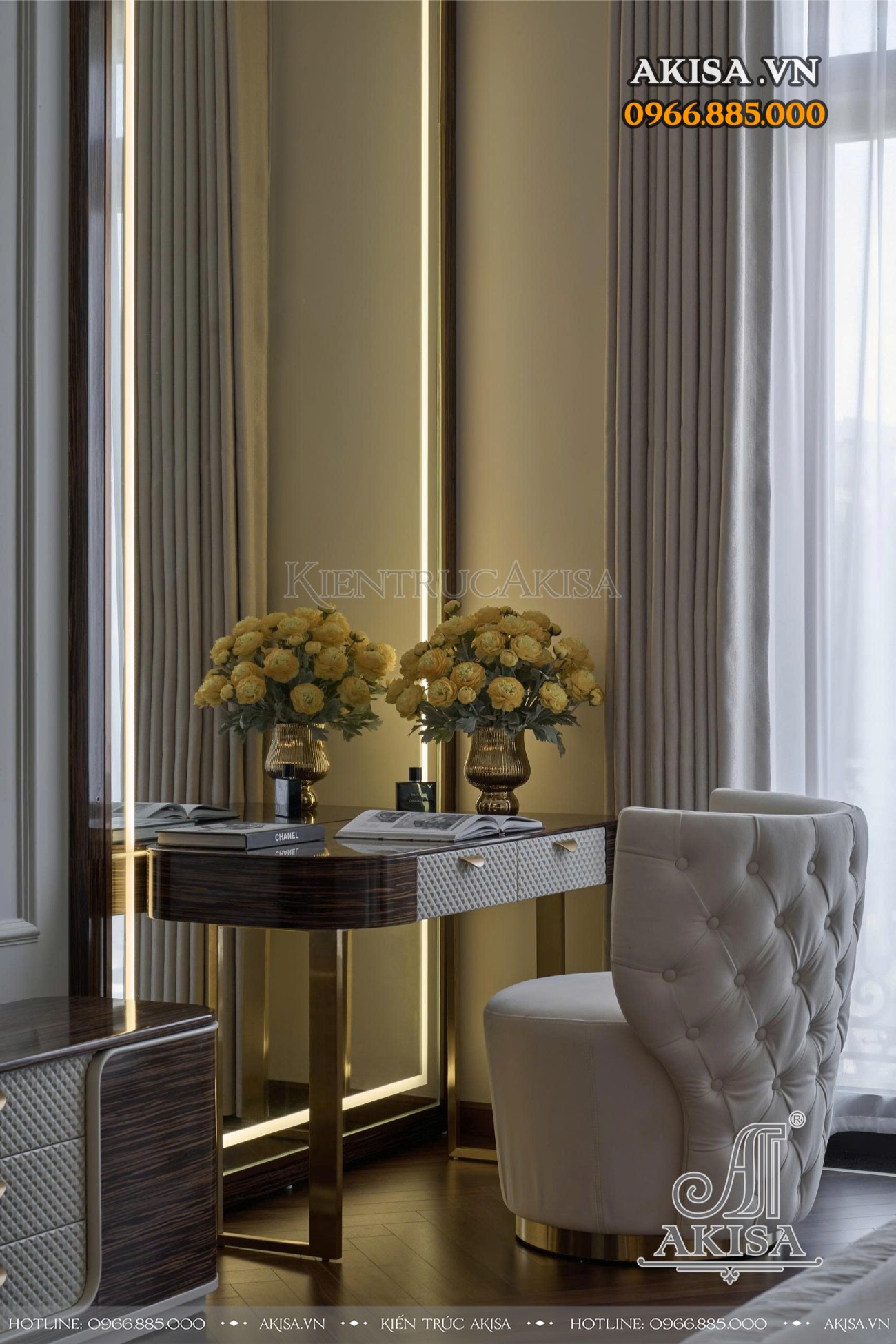 Hoàn thiện kiến trúc - nội thất biệt thự tân cổ điển Pháp 3 tầng (CĐT: ông Cường - Thanh Hóa) HT32468