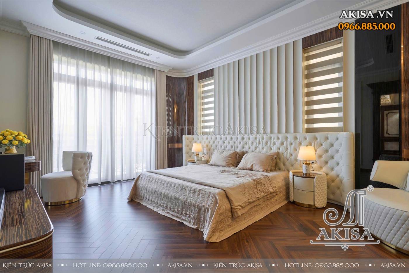 Hoàn thiện kiến trúc - nội thất biệt thự tân cổ điển Pháp 3 tầng (CĐT: ông Cường - Thanh Hóa) HT32468