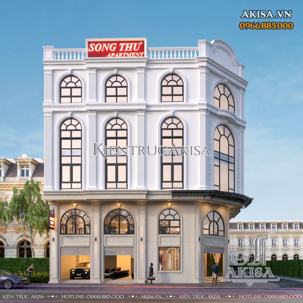 Thiết kế khách sạn tân cổ điển 5 tầng (CĐT: ông Tuấn - Ninh Bình) KS521185