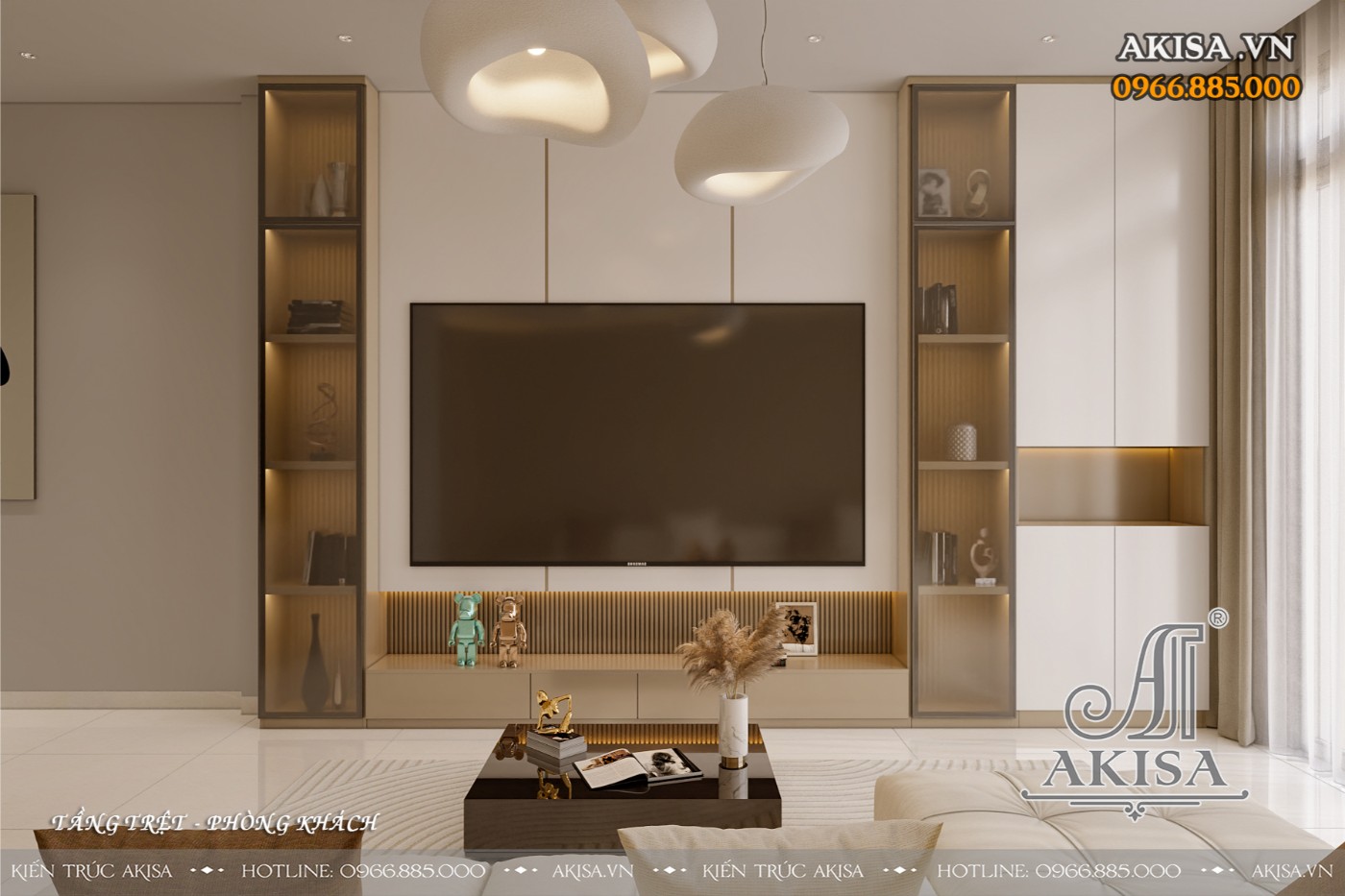 Nội thất nhà phố phong cách hiện đại (CĐT: bà Thu - TP Hồ Chí Minh) NT321195