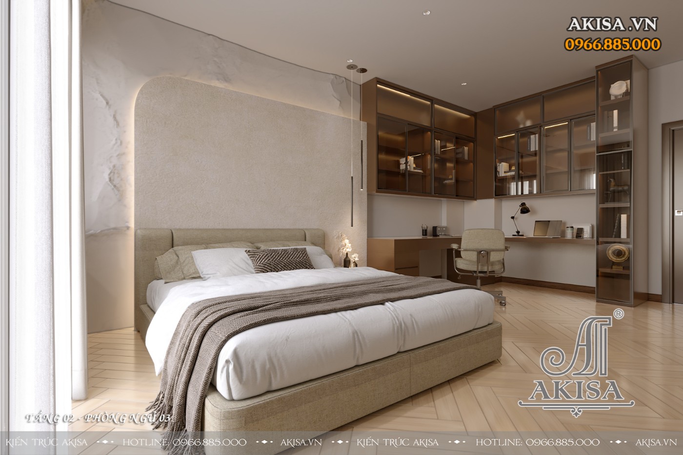 Nội thất nhà phố phong cách hiện đại (CĐT: bà Thu - TP Hồ Chí Minh) NT321195