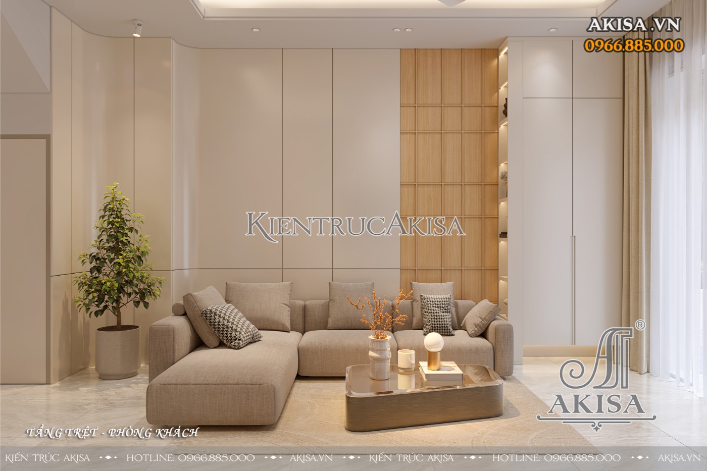 Nội thất nhà phố 3 tầng (CĐT: bà Hạnh - TP Hồ Chí Minh) NT321194