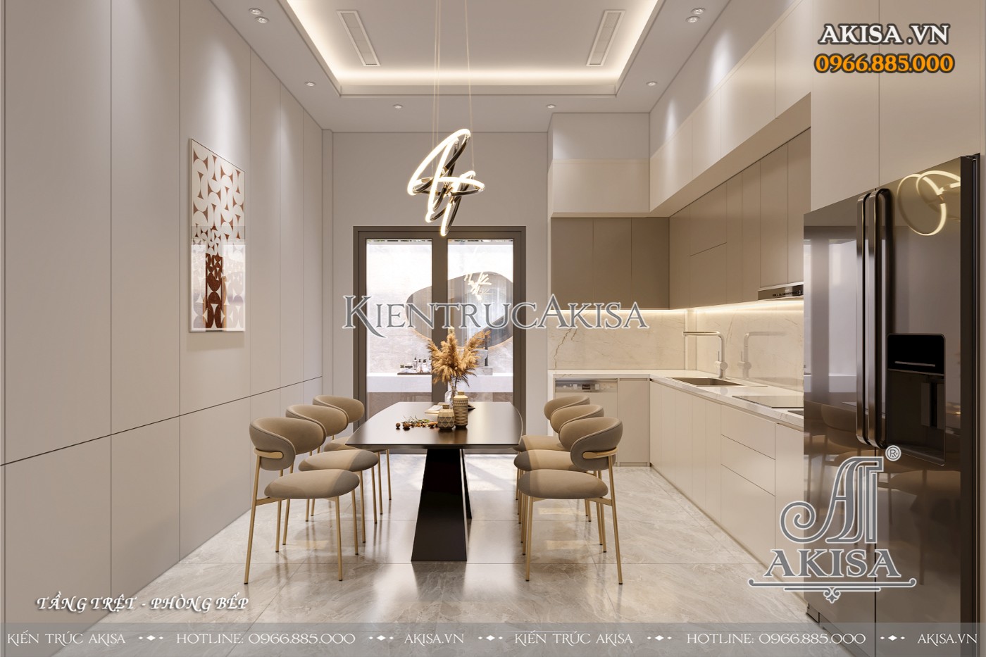 Nội thất nhà phố 3 tầng (CĐT: bà Hạnh - TP Hồ Chí Minh) NT321194
