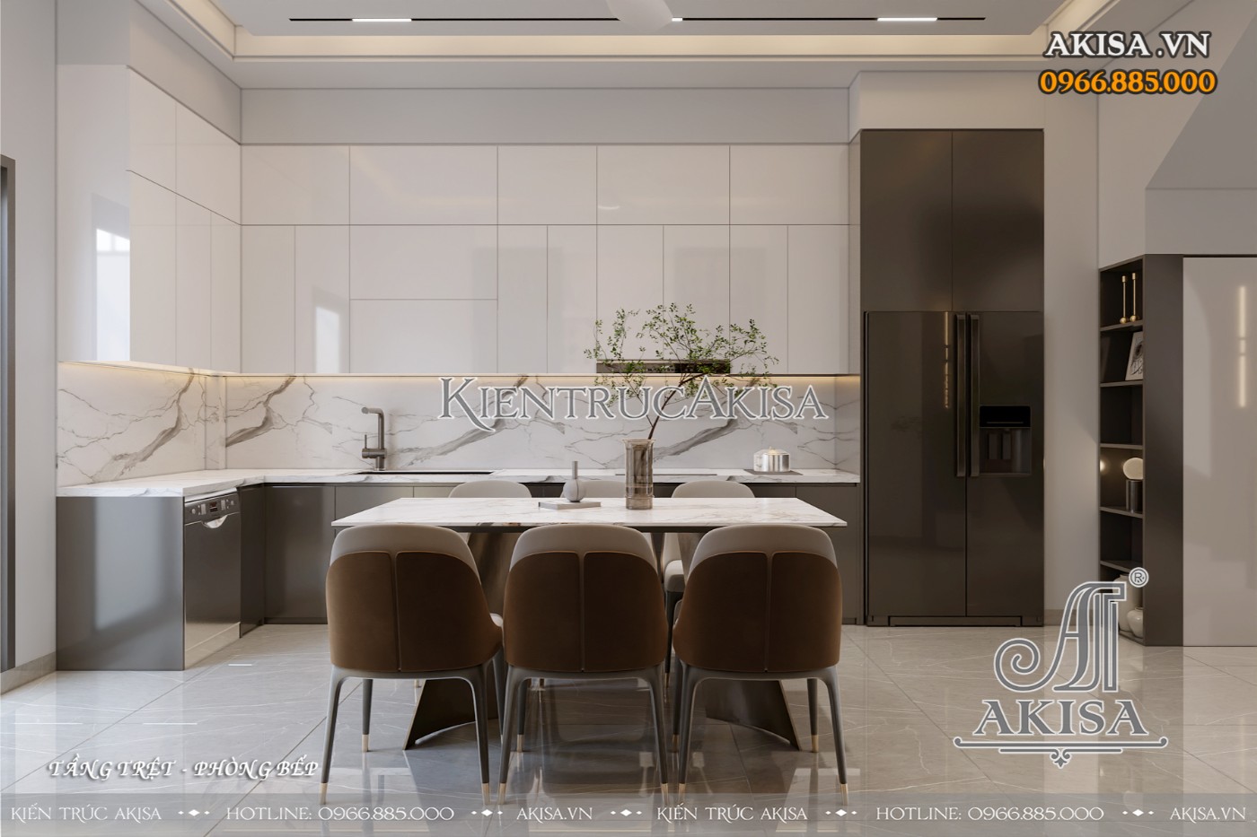 Mẫu nội thất nhà phố hiện đại đẹp (CĐT: bà Ngọc - Tp Hồ Chí Minh) NT321196