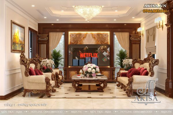 Thiết kế nội thất biệt thự đẹp (CĐT: ông Hùng - Hà Nội) NT321177