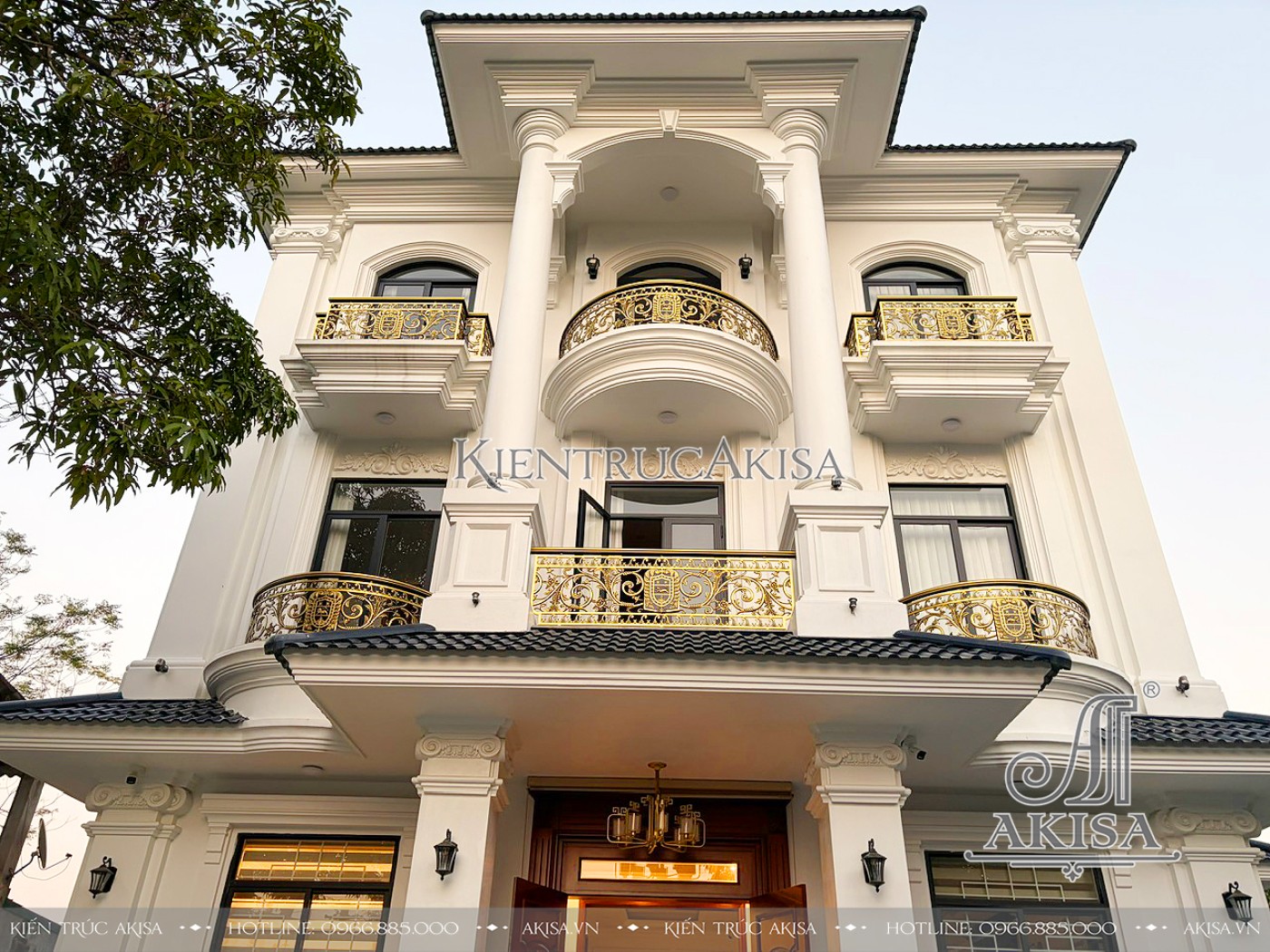 Hoàn thiện kiến trúc biệt thự 3 tầng tại Tuyên Quang (CĐT: ông Liệu) HT321018-KT