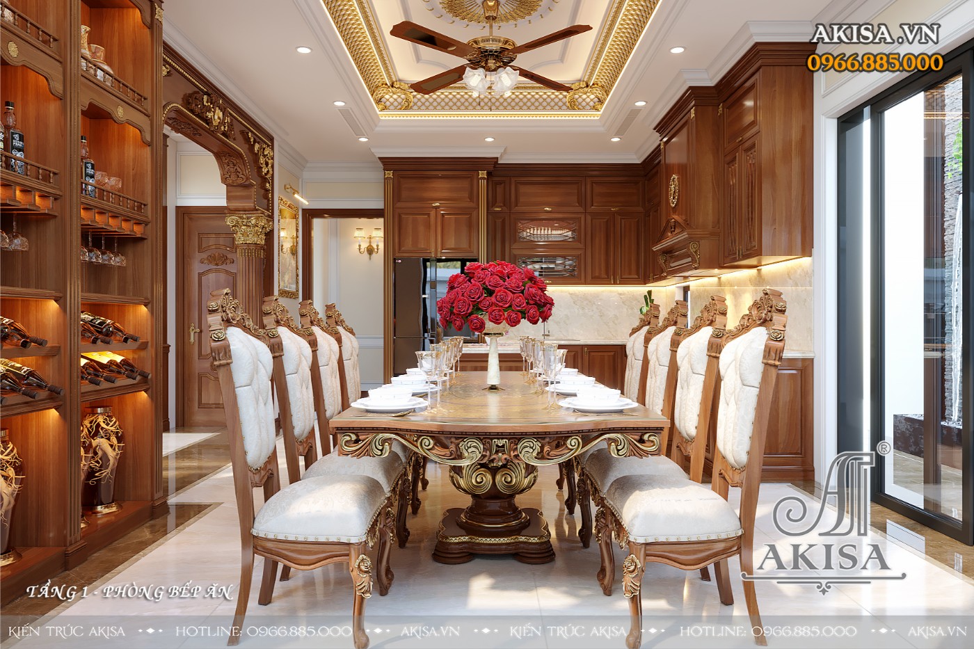 Thiết kế nội thất biệt thự cao cấp (CĐT: ông Cường - Hải Phòng) NT32388 