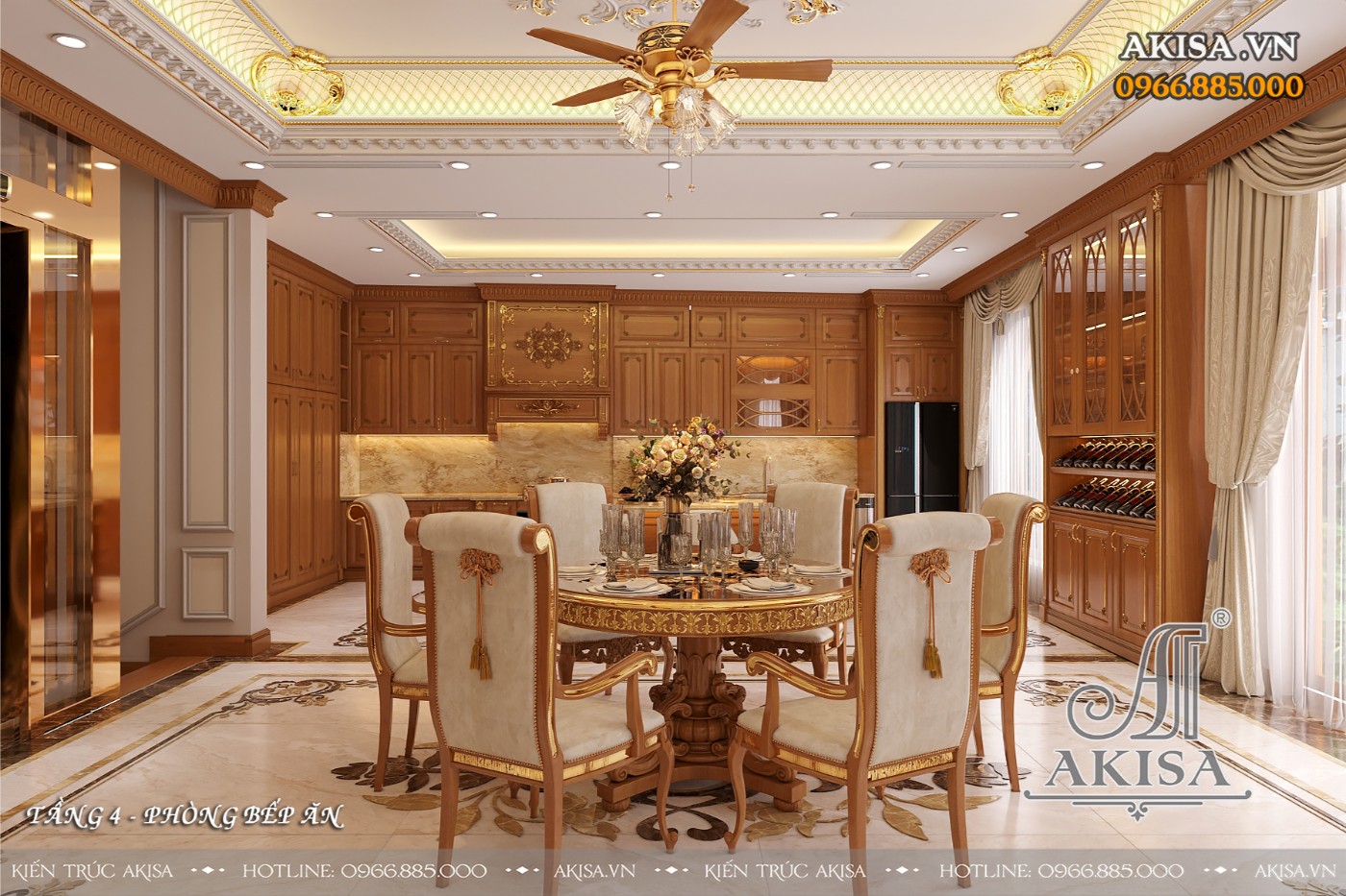 Nội thất biệt thự tân cổ điển (CĐT: bà Nữ - Bắc Ninh) NT421180
