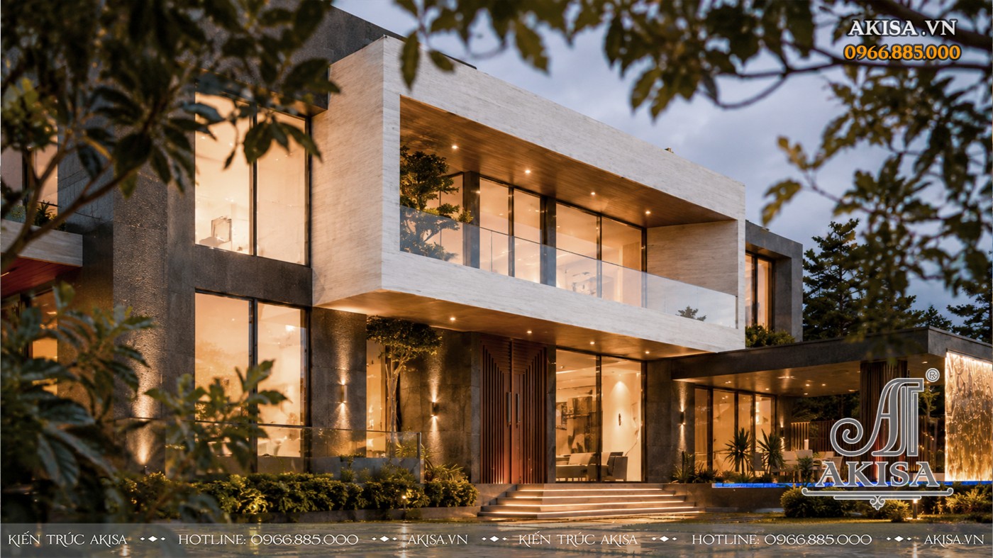 Mẫu Villa 2 tầng (CĐT: bà Hòa - Bắc Ninh) BT211210