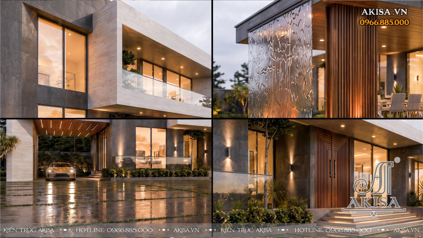 Mẫu Villa 2 tầng (CĐT: bà Hòa - Bắc Ninh) BT211210