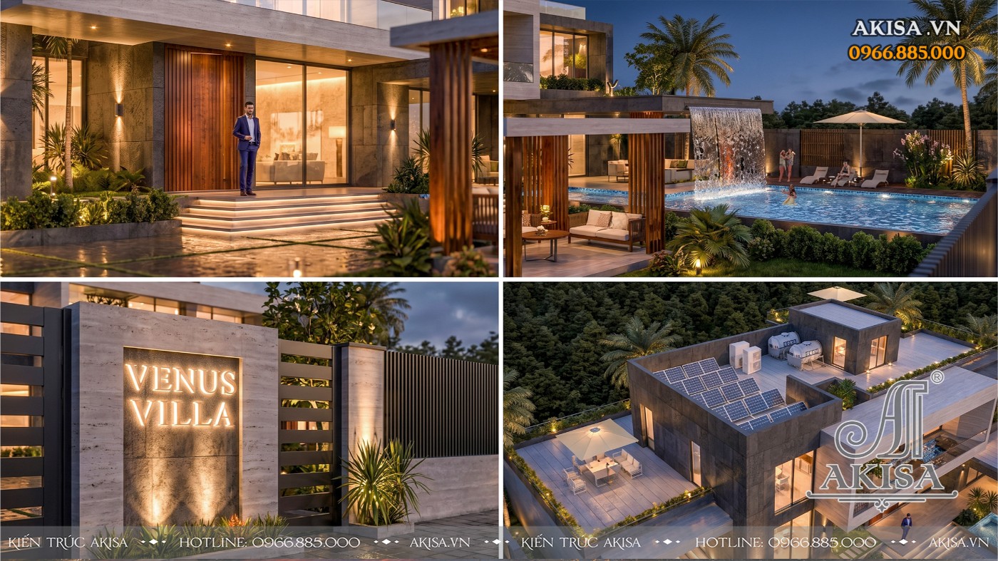 Mẫu Villa 2 tầng (CĐT: bà Hòa - Bắc Ninh) BT211210