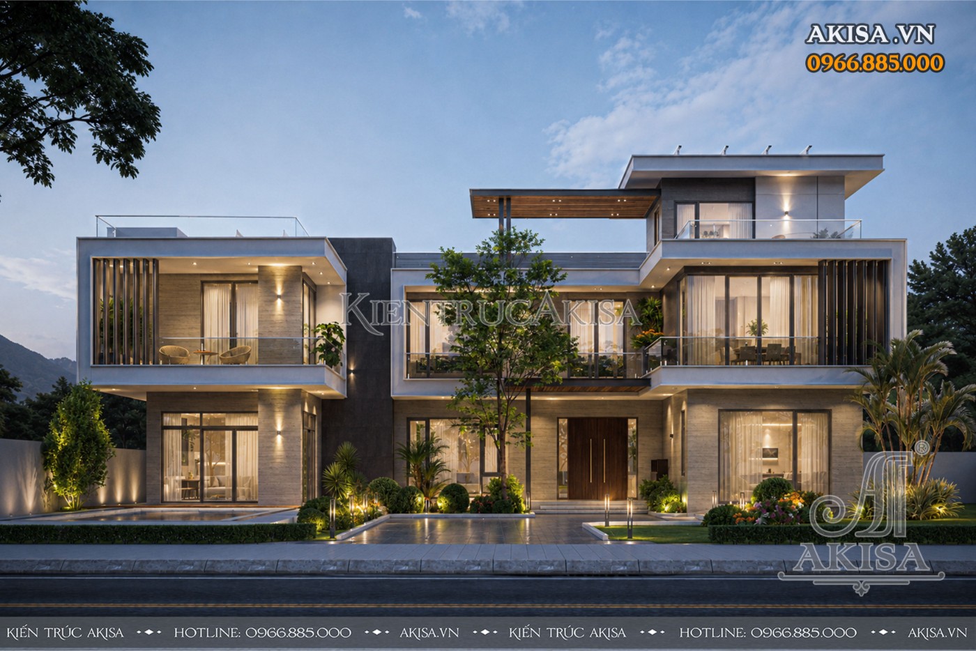 Villa nghỉ dưỡng 2 tầng (CĐT: ông Chung - Hòa Bình) BT211212