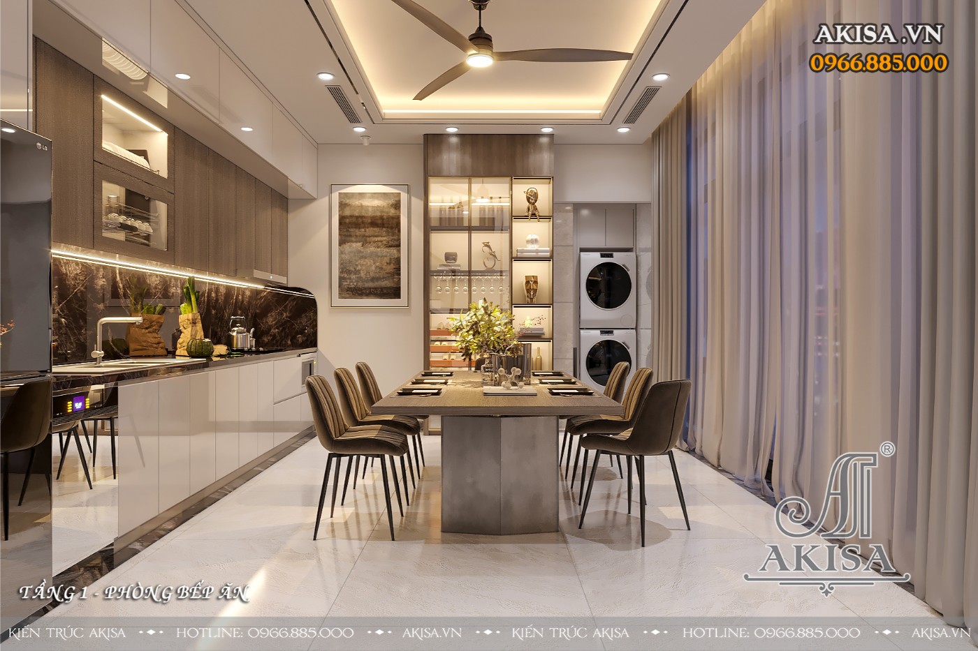 Thiết kế nội thất biệt thự hiện đại tối giản (CĐT: ông Cao - Hà Nội) NT211208