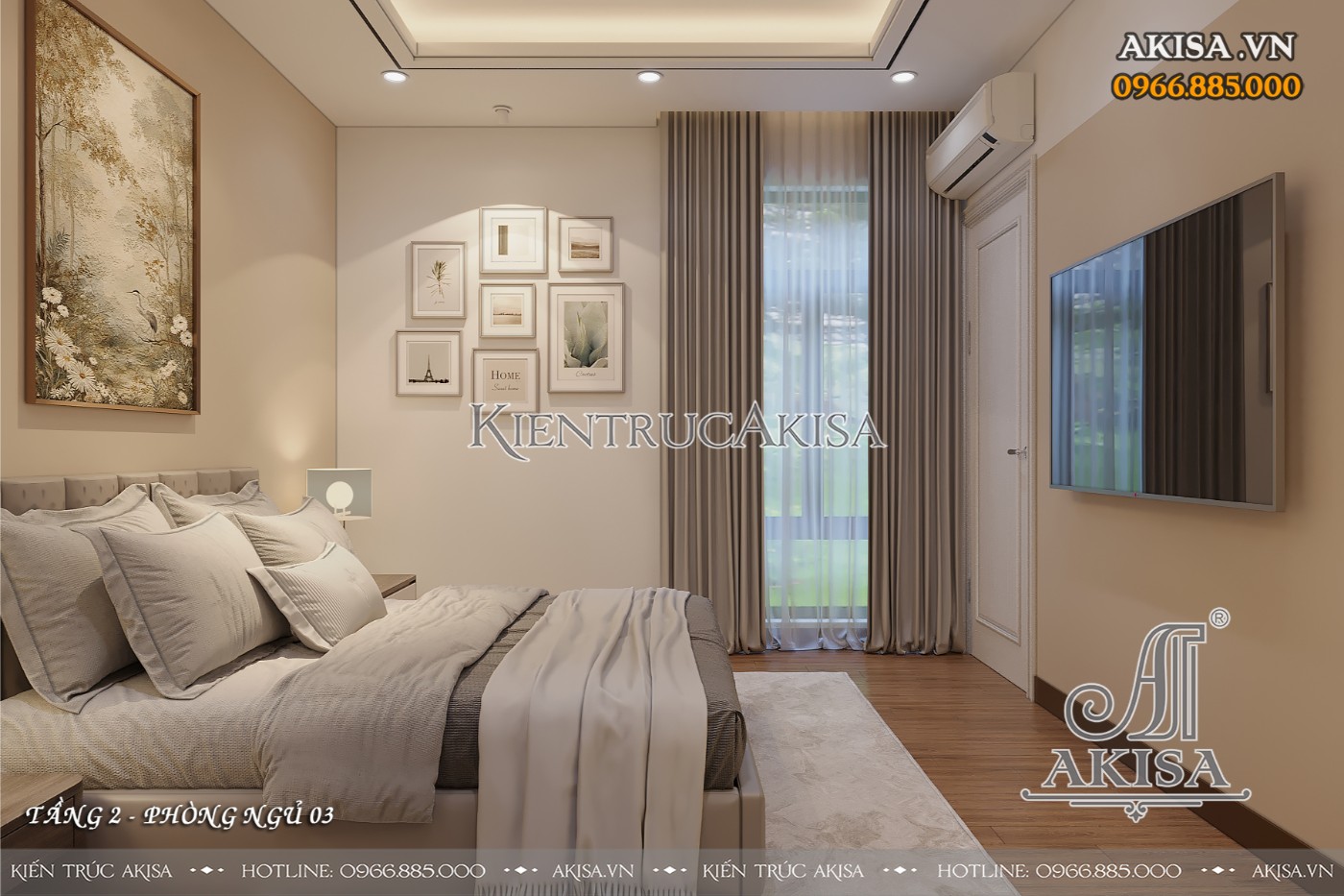 Thiết kế nội thất biệt thự hiện đại tối giản (CĐT: ông Cao - Hà Nội) NT211208