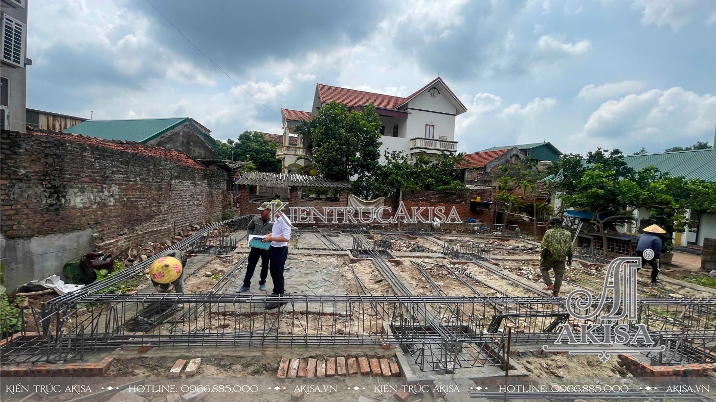 Giám sát thi công biệt thự tân cổ điển 2 tầng tại Hưng Yên (CĐT: ông Tuấn) TC211220-KT