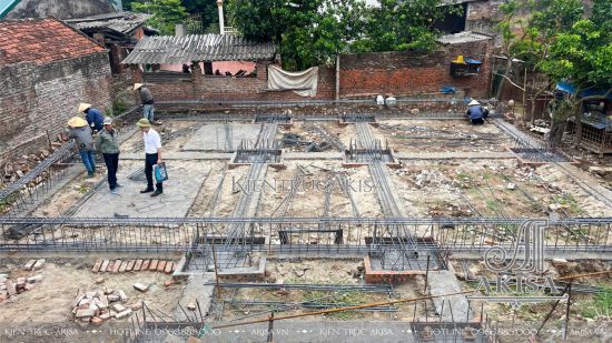 Giám sát thi công biệt thự tân cổ điển 2 tầng tại Hưng Yên (CĐT: ông Tuấn) TC211220-KT