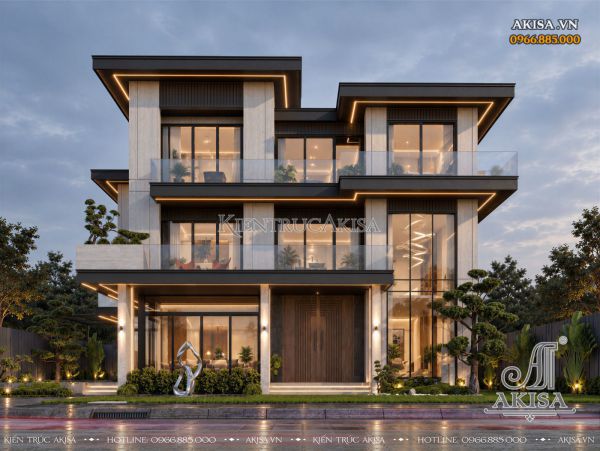 Biệt thự vườn 3 tầng hiện đại (CĐT: ông Tiến - Hải Phòng) BT311221