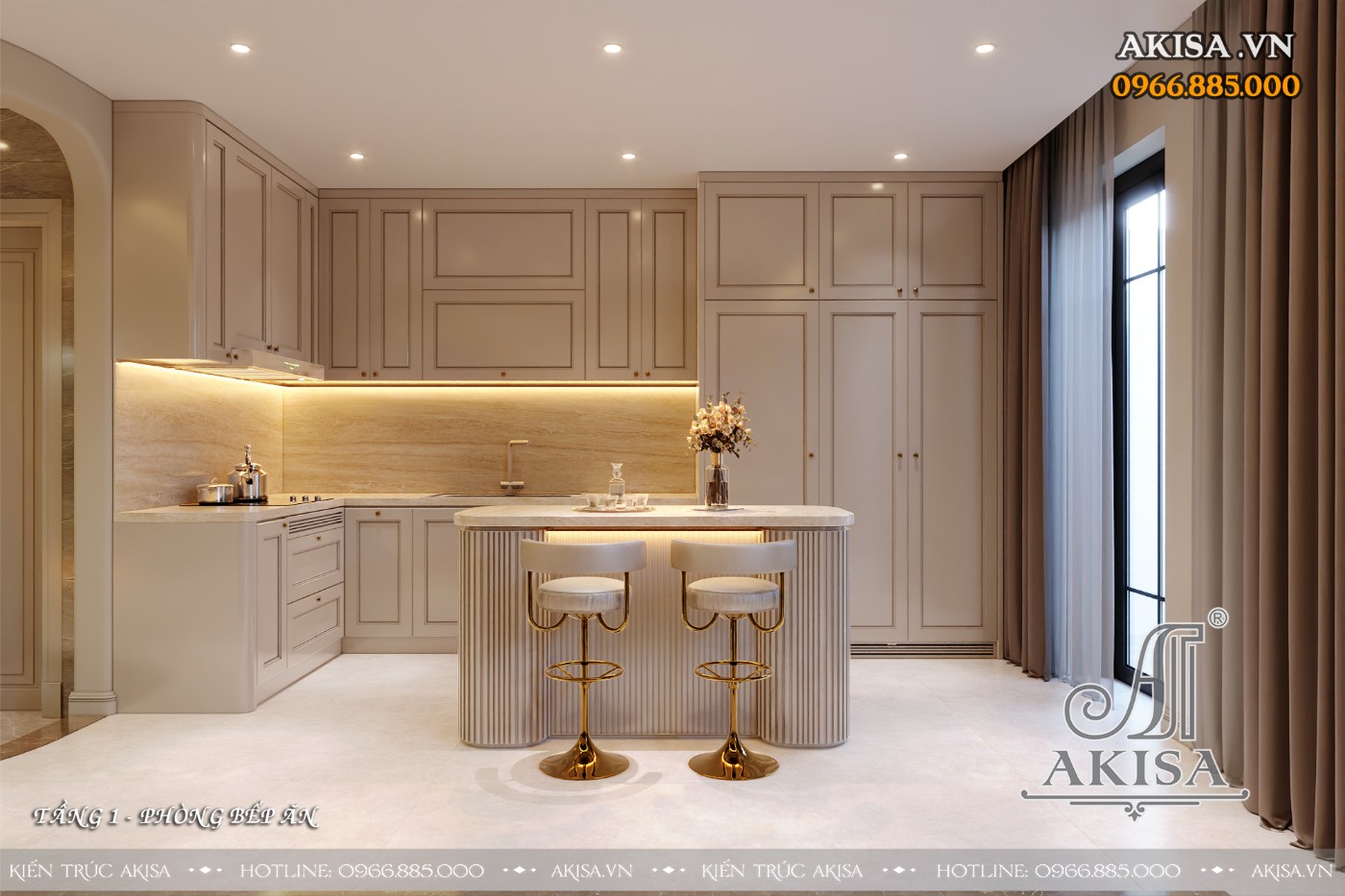 Thiết kế nội thất nhà phố phong cách Luxury (CĐT: ông Yên - Hà Nội) NT821159