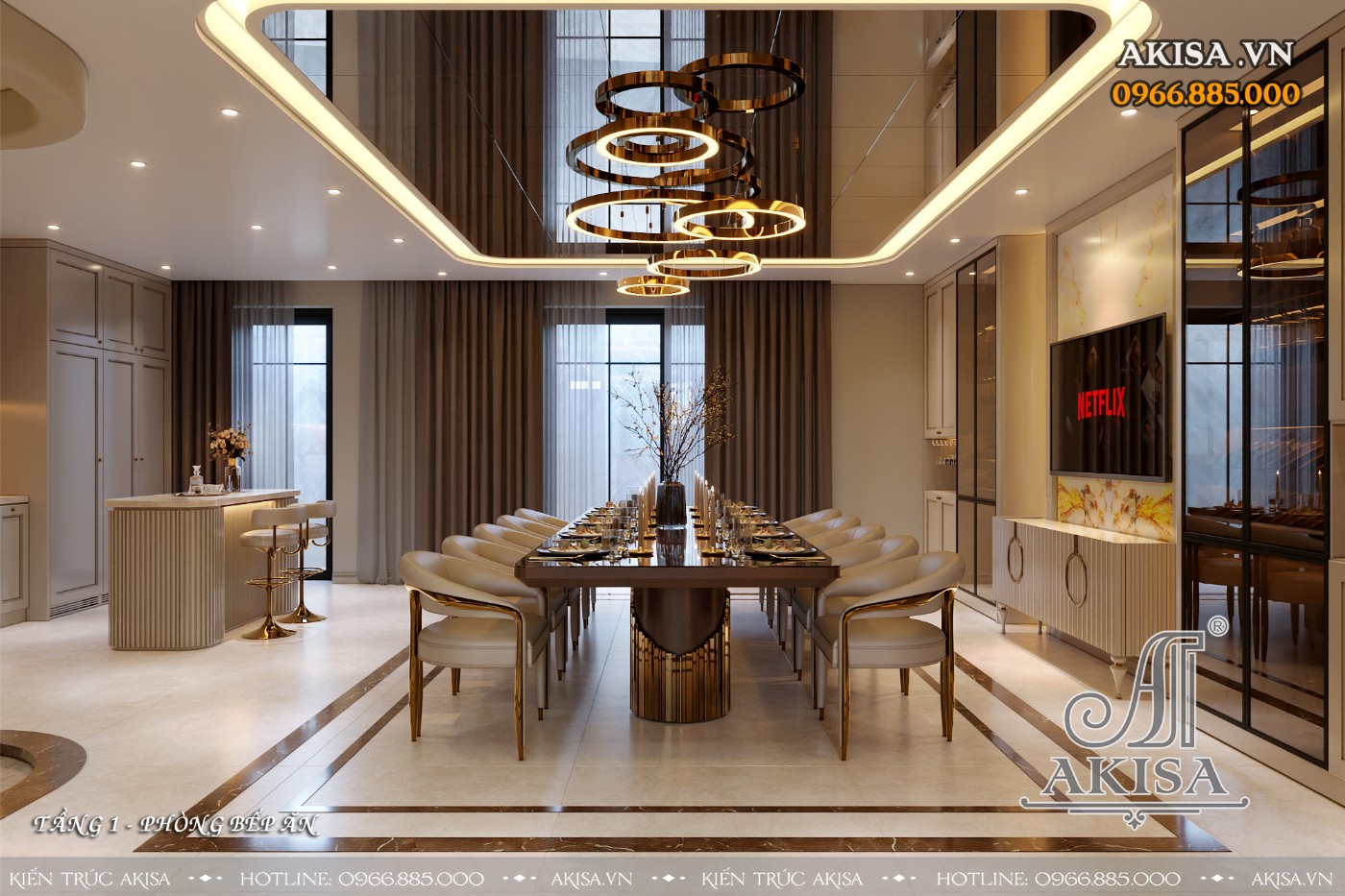 Thiết kế nội thất nhà phố phong cách Luxury (CĐT: ông Yên - Hà Nội) NT821159
