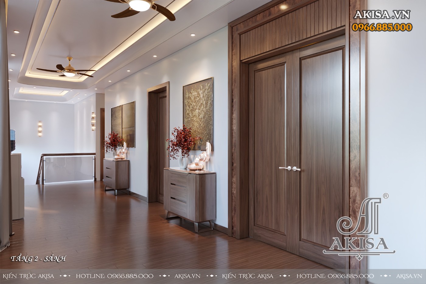 Nội thất gỗ óc chó phong cách hiện đại (CĐT: ông Hà - Bắc Ninh) NT211204