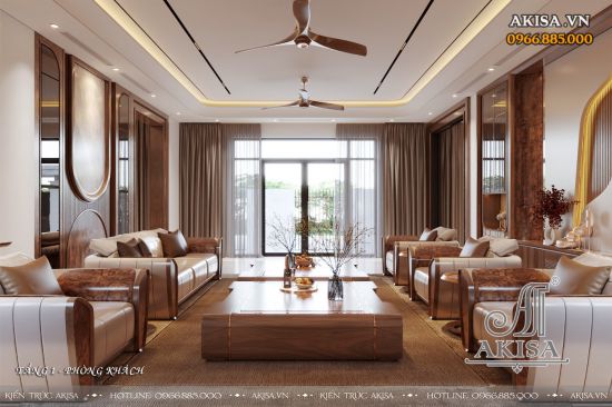 Nội thất gỗ óc chó phong cách hiện đại (CĐT: ông Hà - Bắc Ninh) NT211204