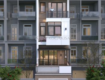 Thiết kế nhà phố hiện đại 5 tầng mặt tiền 5m (CĐT: ông Phú - Hải Phòng) KT5115-1