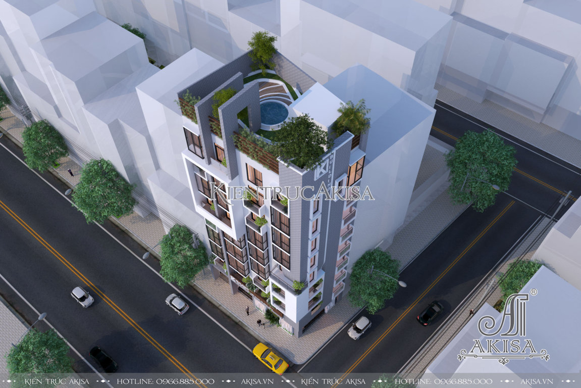 Thiết kế chung cư mini hiện đại (CĐT: bà Phương Anh - TP Hồ Chí Minh) KT91087