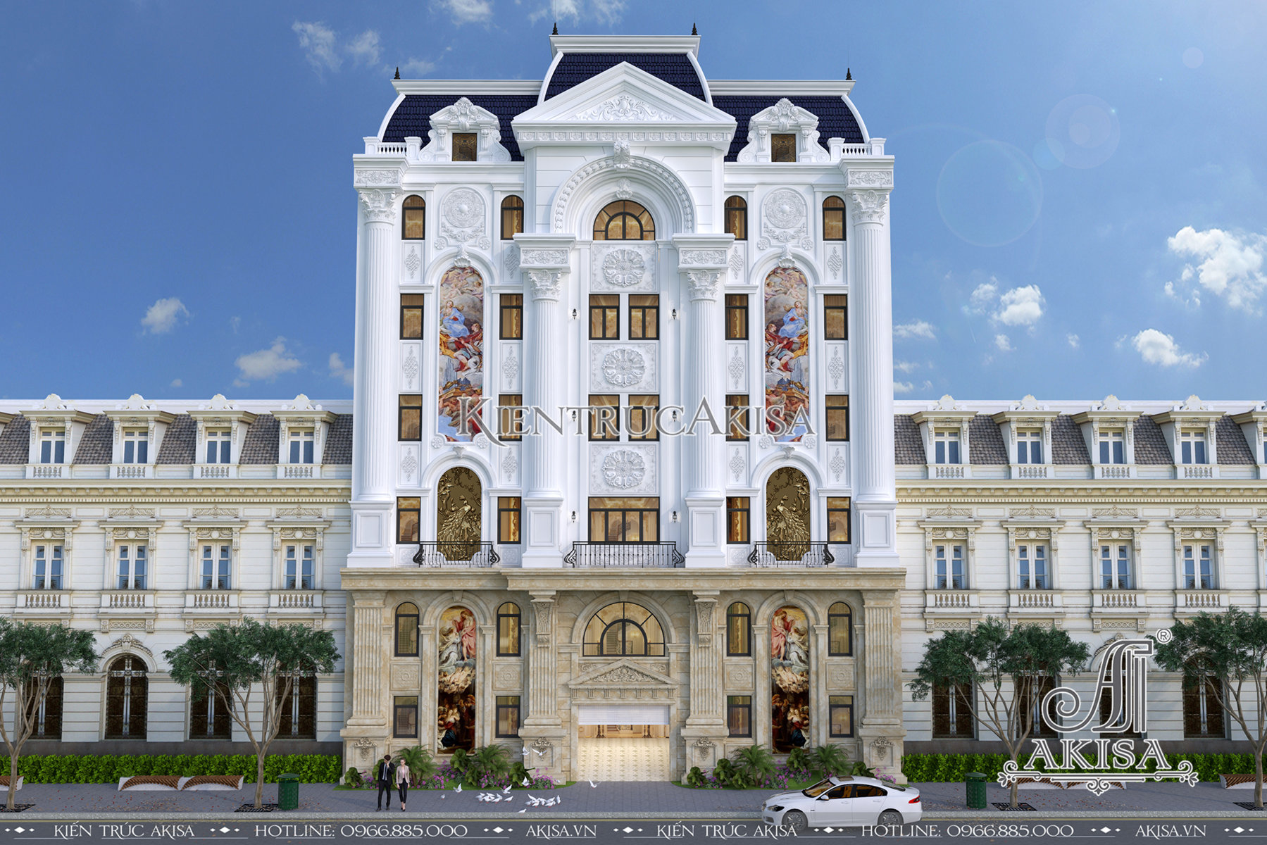 Thiết kế khách sạn tân cổ điển Pháp (CĐT: ông Bình - Khánh Hòa) KS72207