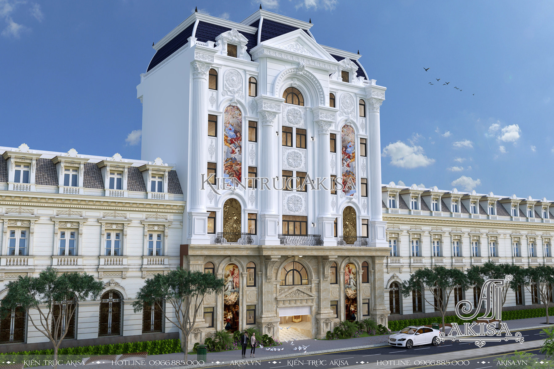 Thiết kế khách sạn tân cổ điển Pháp (CĐT: ông Bình - Khánh Hòa) KS72207