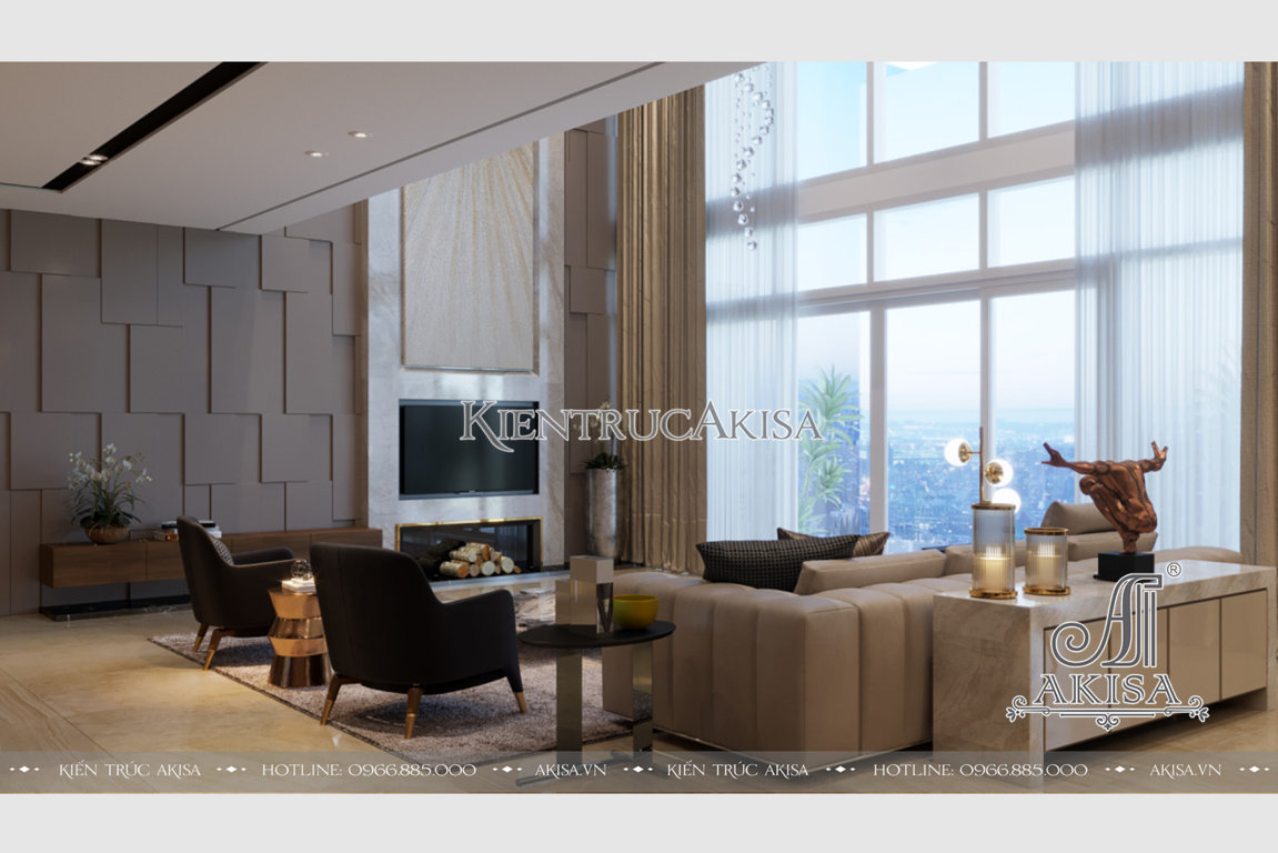 Thiết kế nội thất căn hộ hiện đại Duplex Mandarin 2 (CĐT: ông Trường - Hà Nội) NT21035