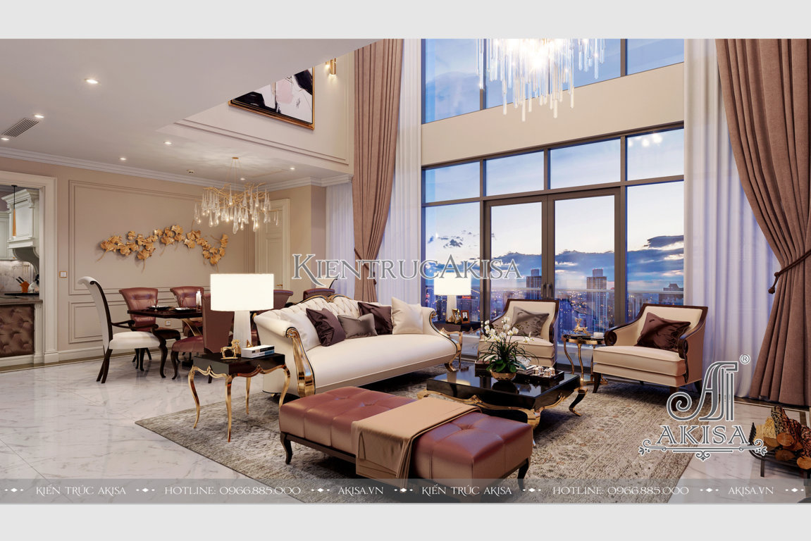 Thiết kế nội thất chung cư hiện đại Duplex Mandarin (CĐT: ông Quang - Hà Nội) NT25014