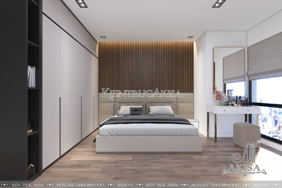 Thiết kế nội thất chung cư 3 phòng ngủ (CĐT: bà Trang - Phú Yên) NT21054
