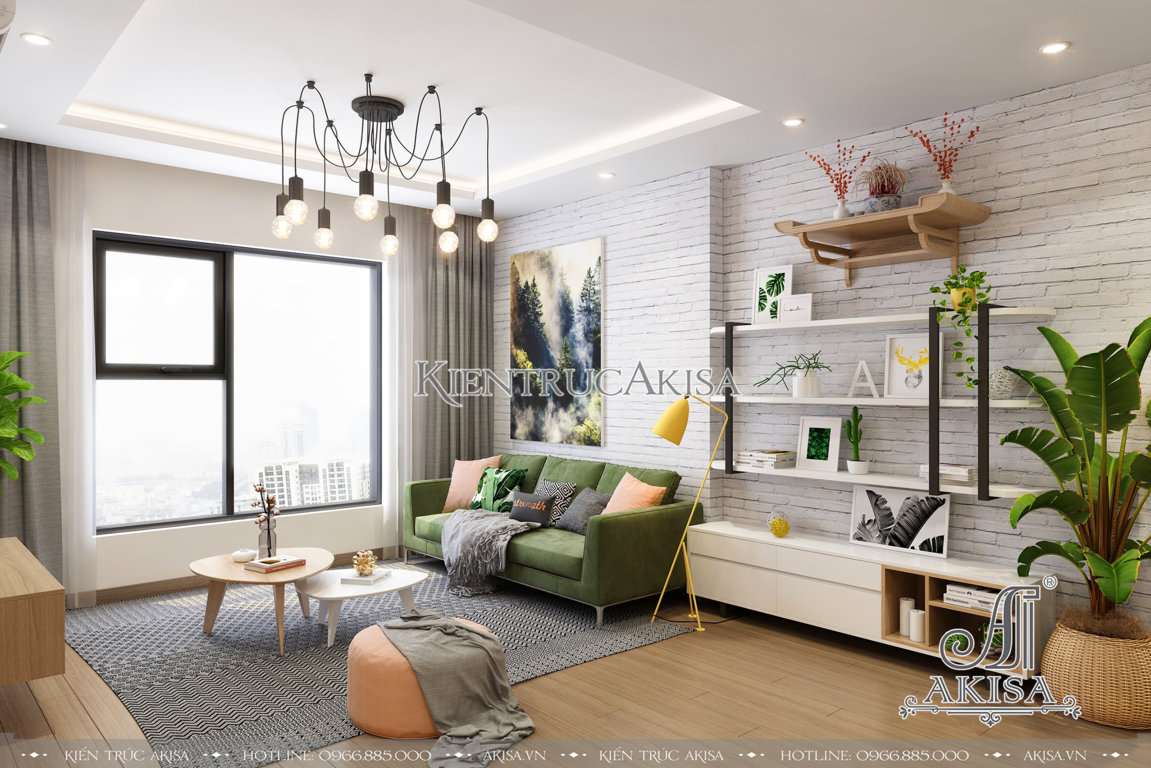 Thiết kế nội thất chung cư phong cách hiện đại (CĐT: ông Trung - Khánh Hòa) NT21012