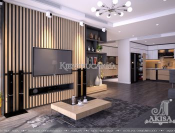 Mẫu thiết kế nội thất chung cư đẹp hiện đại (CĐT: ông Hồng - Hà Nội) NT21043