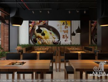 Akisa thiết kế nội thất nhà hàng hiện đại tại Hà Nội (CĐT: bà Tâm - Hà Nội) NT31050