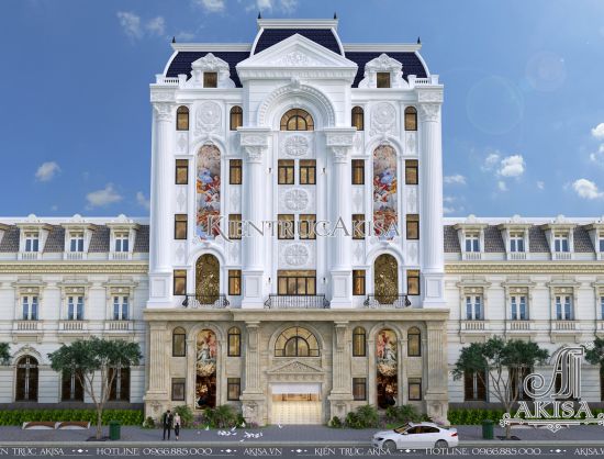 Thiết kế khách sạn tân cổ điển Pháp (CĐT: ông Bình - Hải Phòng) KT72207