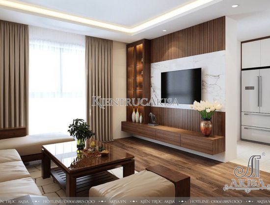 Mẫu nội thất chung cư phong cách hiện đại tinh tế (CĐT: bà Kim Anh - Phú Yên) NT21051